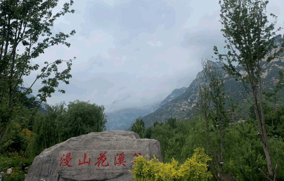 漫山花溪穀